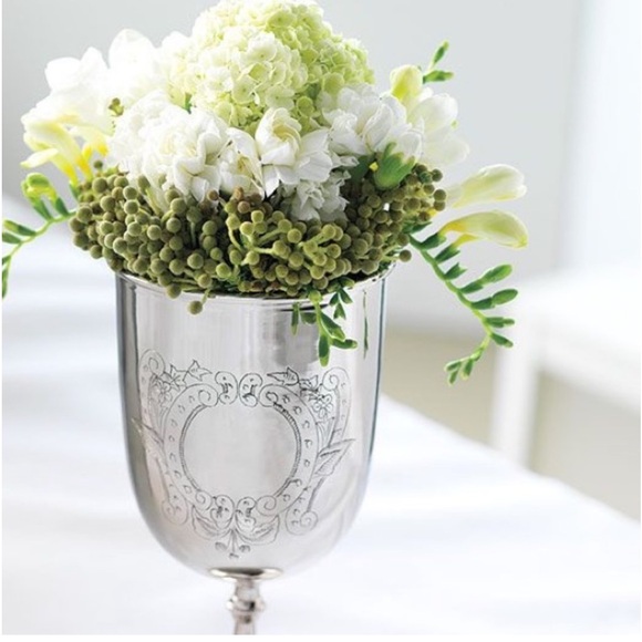 Vintage 4) Silver Plated Hong Kong Stemware Wine Goblets - Picture 5 of 8